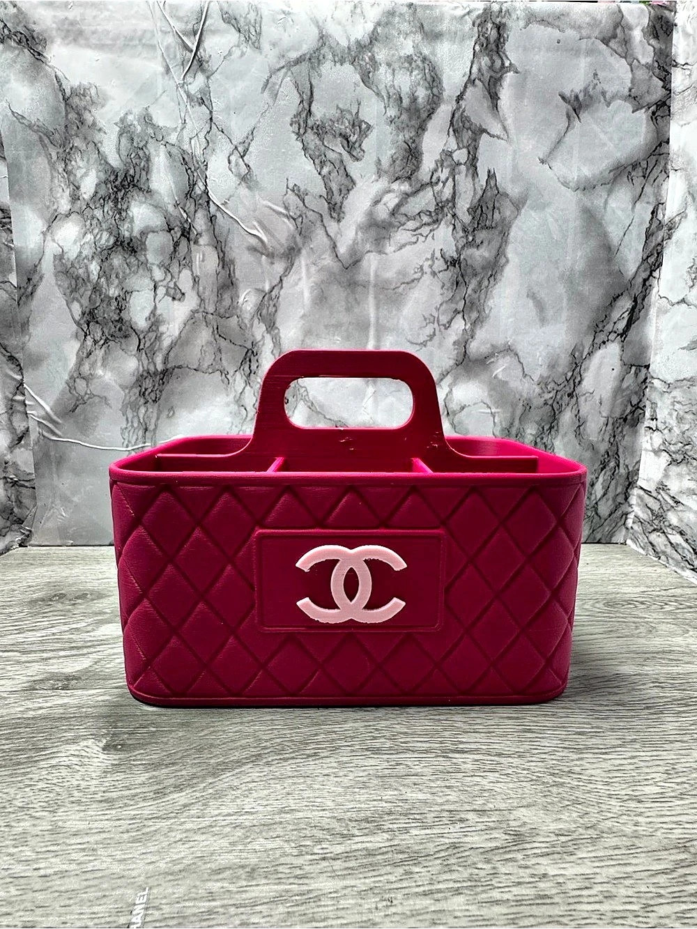 CC Quilted Tote in Pink Like New